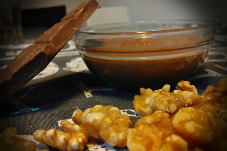 Receta de Crema de Cacao y Nueces